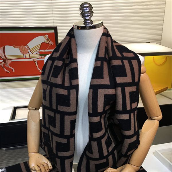 

New top Women Man Designer Scarf fashion brand 100% Cashmere Scarves For Winter Womens and mens Long Wraps Size Christmas gift OJY0