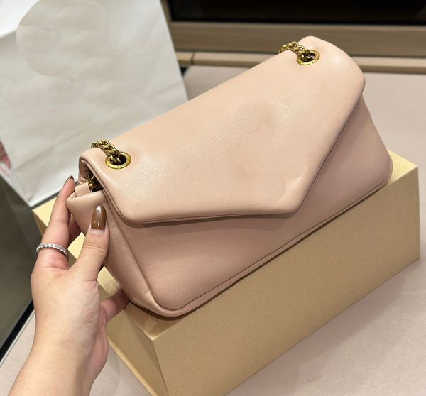 

Designer Handbag Loulou Women's Metal Chain Shoulder Bag Y-seam Leather High Quality Wholesale TOP, Gold