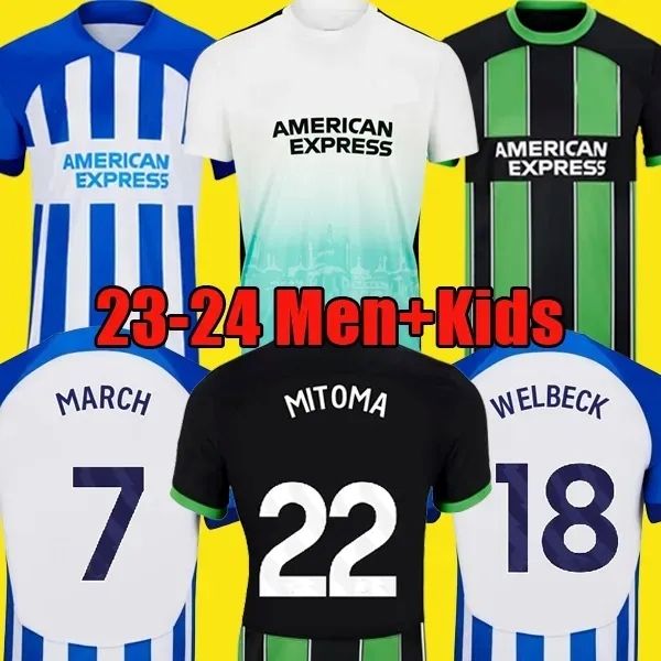 

3XL 4XL 23 24 MAUPAY MITOMA BHAFC soccer jerseys GROSS 2023 2024 VELTMAN Seagulls football shirt MARCH ALZATE PROPPER UNDAV LAMPTEY FERGUSON CAICEDO Men Kids Kit Set, 23 24 away adult+patch