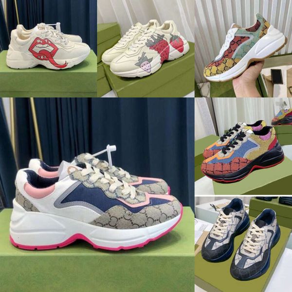 

Designer Shoes Luxury Casual Shoes Sneakers Shoes Fashion Casual Shoes Beige Men's Sneakers Retro Print Women Shoes Size 35-45, Color 36
