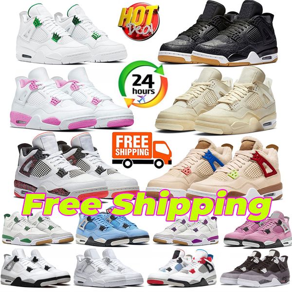 

Jumpman 4 4s mens basketball shoes Military Black Cat Sail Red Yellow jordens Thunder White Oreo 4 Fire Red Cool Grey Blue University jordens 4 J4 men sports sneakers, #8