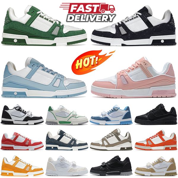 

trainer sneaker casual shoes for men women designer platform sneakers black white pink green blue mens womens outdoor sports trainers, Item#18