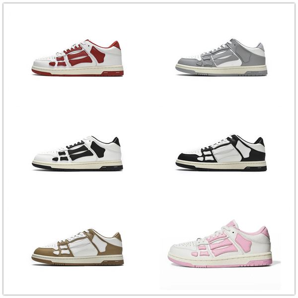 

Skel Top Casual Shoes Designer Sneakers Black White Pink Grey Grenn Blue Brown Red Mens Womens neakers