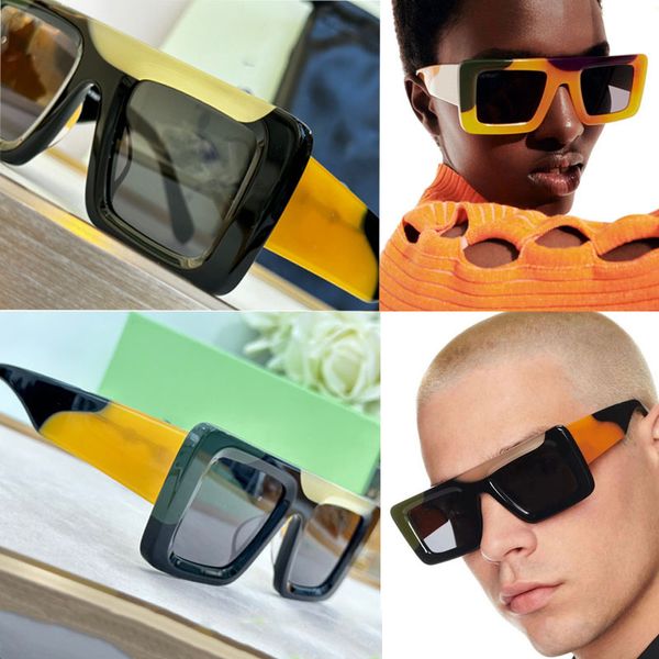 

Designer Sunglasses High quality 1:1 Beach Party Driving Fashion Men and Women Color Mix Plate Frame Square Mirror Frame Side Pattern Symbol with Exquisite Box 1069