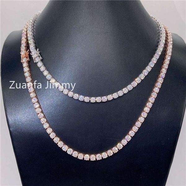 

Best Selling 5Mm Iced Out Hiphop Jewelry Sparkly Vvs Moissanite Gra Certificates Tennis Chain Bracelet Necklaces