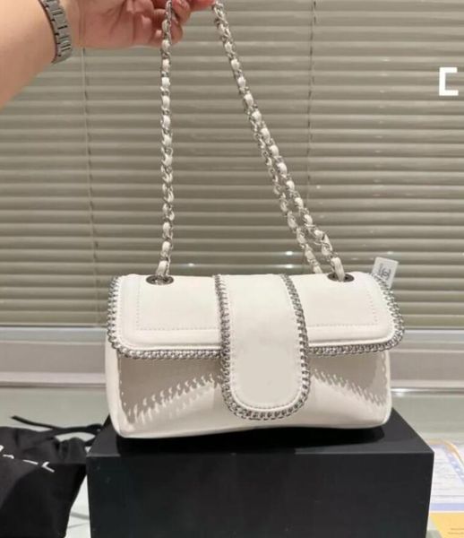 

Women Pearl Chain Bags Designer Shoulder Bags Lady Waist Bag Girls Handbag Purses Crossbody Unisex Handbags 8 Colors, Black-1