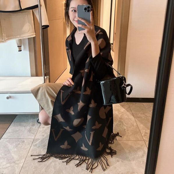 

Echarpe Silk Scarf New Women Man Top 2022 Designer Scarf Fashion Brand 100% Cashmere Scarves for Winter Womens and Mens