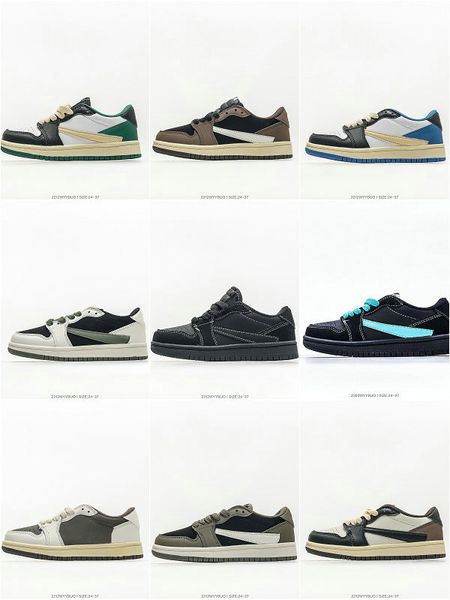 

35Color 1 Low Kids Shoes Basketball Shoes Running Shoes High quality size 25-35, Al110
