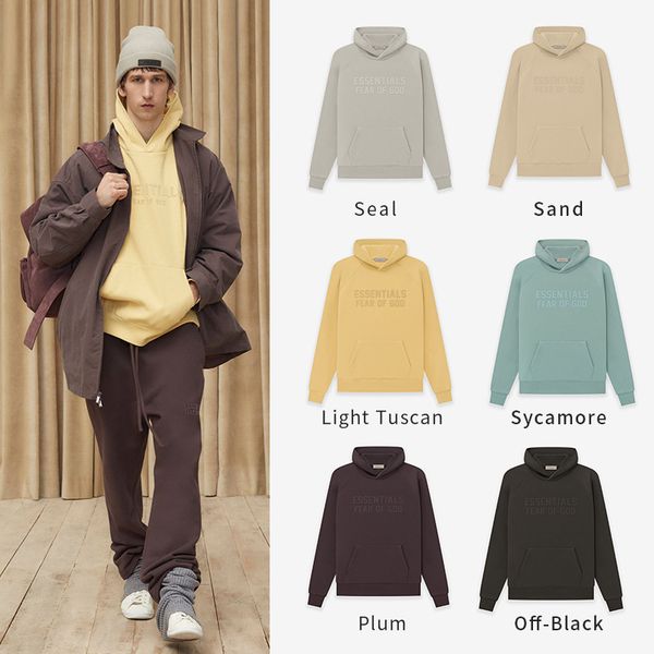 

Usa essen mens tracksuit sweatshirts fog stereoscopic silicone letter printing pullover hoodies essent man xl fleece loose, Purple