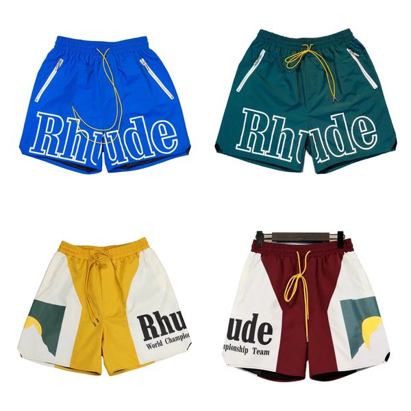 

rhude Mens short Man and Womens High Quality Classic Beach Athletic Casual Mesh Short woman Fashion Luxury Designer Street Hip Hop Couples, 10