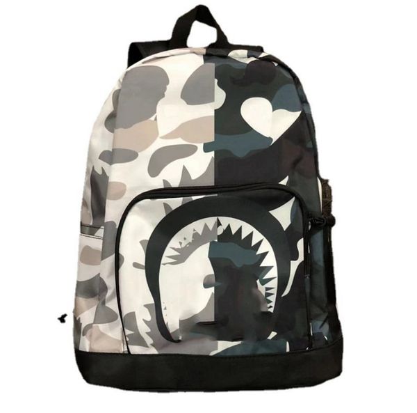 

backpack shark camouflage Zhong University student backpacks mens womens K