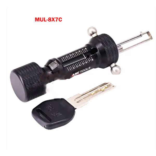 

AKK Tools MUL-8X7 C Crescent Key Tool Suitable for 8-Bead 7-Bead Crescent Spoon Insertion Core Locks Locksmith Tools