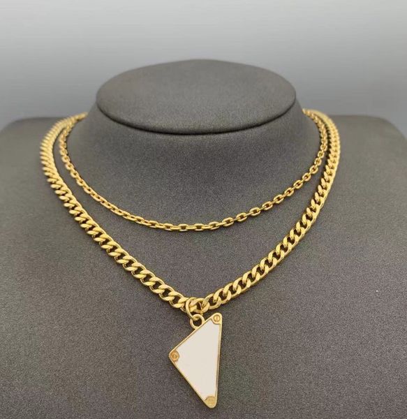 

Luxury Jewelry Designer Pendant Necklace Fashion Bracelet Mens and Womens High Quality Party Gift Triangle Hanger Hip Hop Jewelry 9 Styles
