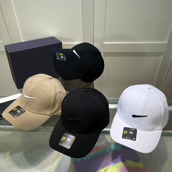 

Baseball cap Fashion Mens Designer hats for men caps luxury embroidery cap adjustable women hat behind letter, White