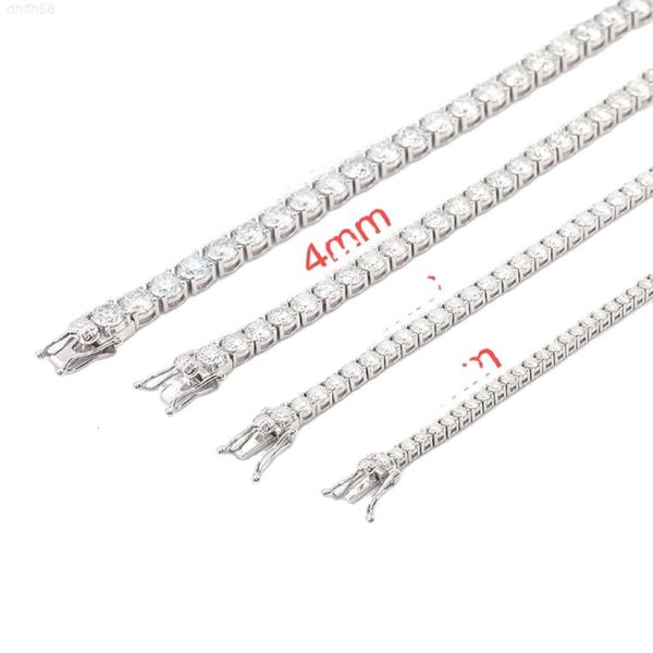 

Hot Sale 2023 White Solid Gold and Platinum Tennis Bracelets Natural and Lab Grown Diamond Tennis Bracelet for Unisex Wearing