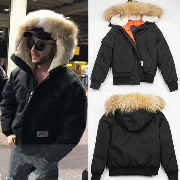 

Women Men Fur Hooded Down Parkas Downs Coat Usa Canadian Style Jackets Male Puffer Jacket Designer Overcoat Hiver Noir Doudoune Homme Manteau Veste Kanada Jacke