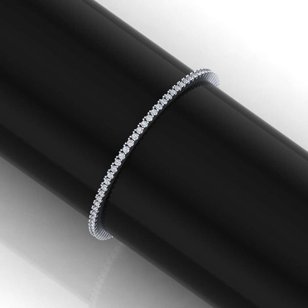 

3 Pointers Tennice Chain Gold 7inches Ef Vs Natural Diamond with 10kt White