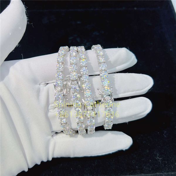 

Factory Price 925 Silver 10k 14k 18k Gold Diamond Tennis Chain 2mm 3mm 4mm 5mm Vvs Moissanite Tennis Necklace Tennis Bracelet