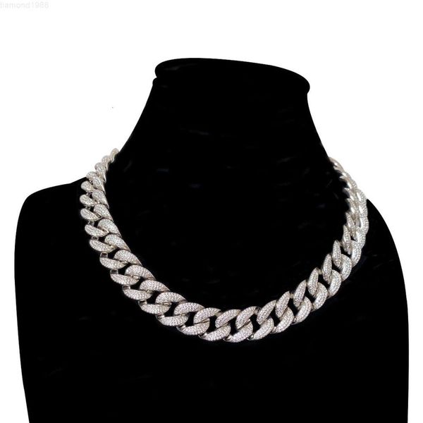 

in Stock Top Quality Chain Gold Plated Sterling Silver Iced Out Vvs Moissanite Diamond Cuban Chain Link for Hiphop Life