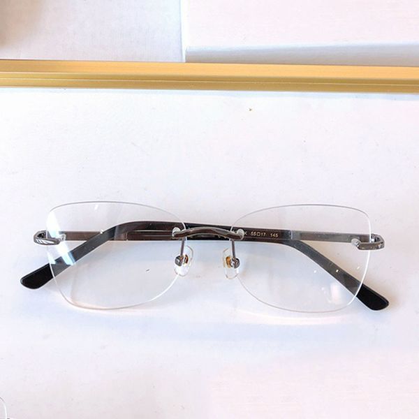 

Luxury designer optimes eyeglasses men and women design metal frames irregular rimless frames transparent glasses with legs outdoor activities commuting SK5394