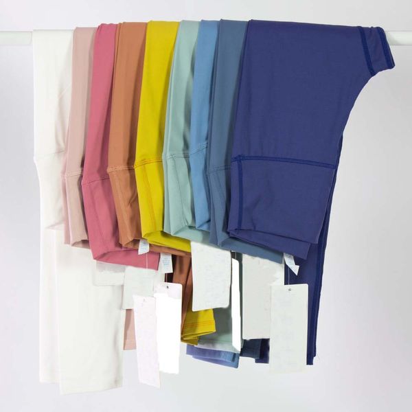 

womens leggings designer yoga outfit aligns Pants high waist classic sports wear pants woman elastic fitness overall full tights workout girls joggers running, 12