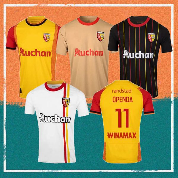 

23/24 RC Lens Soccer Jerseys 2023 Home SOTOCA FOFANA GANAGO PEREIRA DA COSTA Maillots De Foot Shirt OPENDA MEDINA BANZA DOUCOURE FARINEZ, Champagne