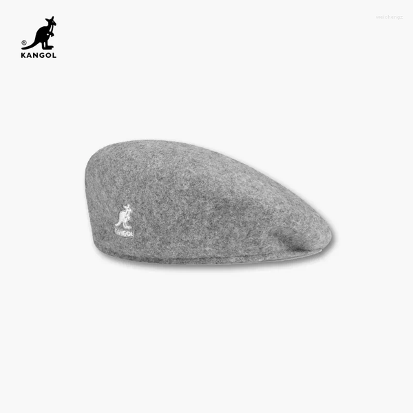 

Berets Original KANGOL Wool Beret 504 Cap Men Women Hat Fashion Ladies Solid Color Casual Winter Hats Autumn and, Red