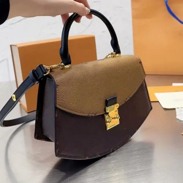 

Women's messenger bag fashion tote bag designer floral leather slant straddle purse