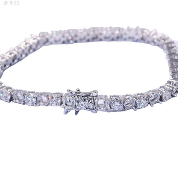 

Tianyu Hotsell 3mm 4mm 5mm Tennis Chain Bracelet Hiphop Jewelry Gold Silver Men Moissanite Diamond Bracelet