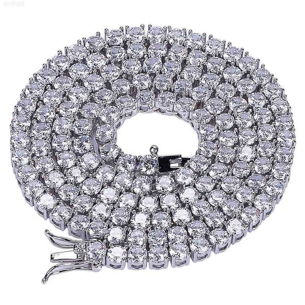

Fashion Hip Hop Custom Jewelry Diamond Tennis 3mm 4mm 5mm Vvs Lab Diamond Necklace