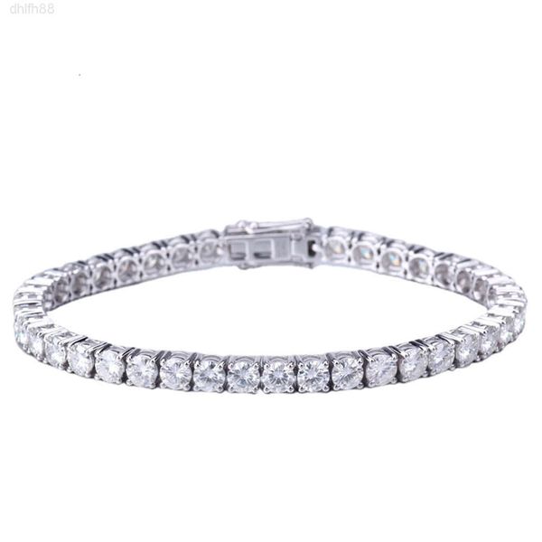 

Stargem Wedding Women's Fashion Gift 2.6mm Lab Grown Diamonds Tennis Chain in 9k White Gold