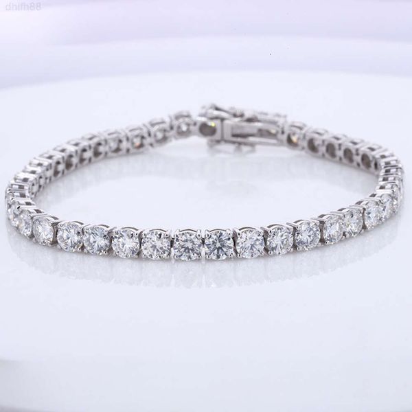 

Starsgem Fashion Tennis Chain 2.8mm Lab Grown Diamonds 14k White Gold Tennis Bracelet
