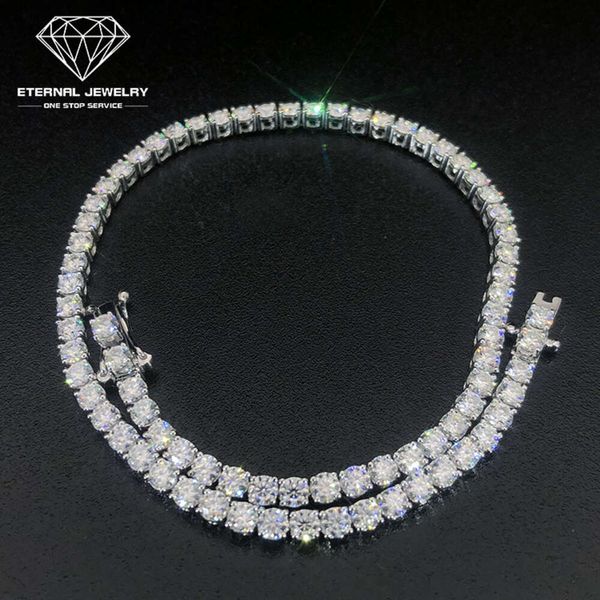 

Men's and Women's Fashion Luxury S925 Silver 10k 14k 18k 24k Gold White Yellow 2.5mm*76pcs 8.5inches Diamond Moissanite Bracelet