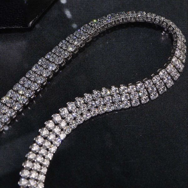 

Wholesale Diamond Jewelry Choker Crystal Chain Silver 18k Gold Diamond Tennis Bracelet for China Jewelry Supplier