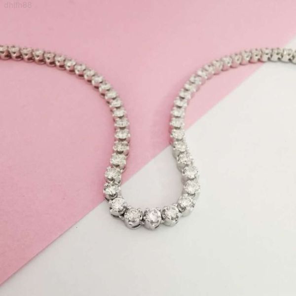 

Voaino Custom Style 18k 14k Lab Grown Cvd Adjustable Synthetic Diamond Jewelry Tennis Gold Chain