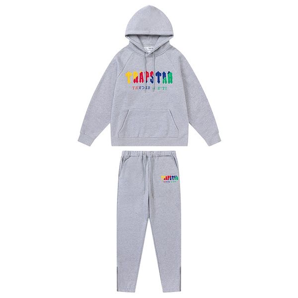 

Tracksuit men's nake tech trapstar track suits set designer hoodie quality sports suit sweatshirts embroidery plush letter decoration thick Hoodies men pants new