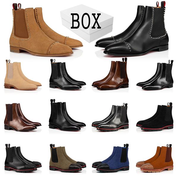 

Red Bottoms boots rivets shoes men christians Leather casual party Wedding banquet outdoor trainers mens sneakers 39-47, Item 3