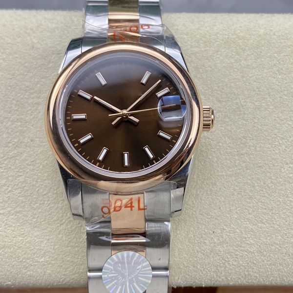 

Luxury Designer Watch Women's Automatic Movement Watch 31mm 904L All Stainless Steel Waterproof Gold Watch Enlarged Calendar Montre de Luxe Gift Couple Watch 007, Sapphire
