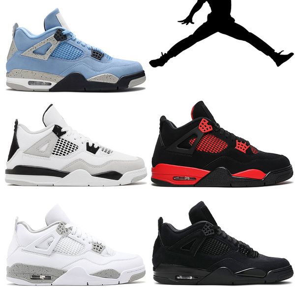 

Best 4S Basketball Shoes Reps Dupes Military Black Canvas Blue Midnight Navy Red Cement Thunder Black Cat Mens Sneaker Homme Baskes No Box EUR 40-47 Top Quality, 14