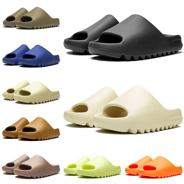 

designer slippers men women slides Bone Onyx Desert Sand Flax Earth Brown Mineral Blue Glow Green Moon Gray mens fashion sandals summer outdoor shoes