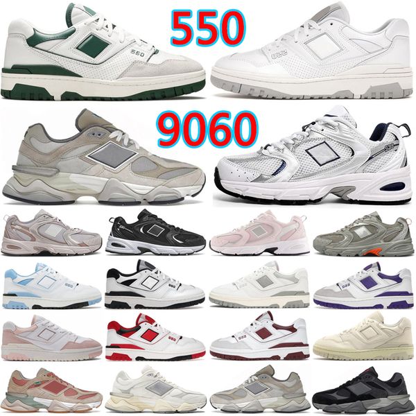 

550 9060 530 designer running shoes for men women 9060s trainers White Green Black Red Blue Pink Rain Grey Sea Salt UNC Burgundy mens sports sneakers