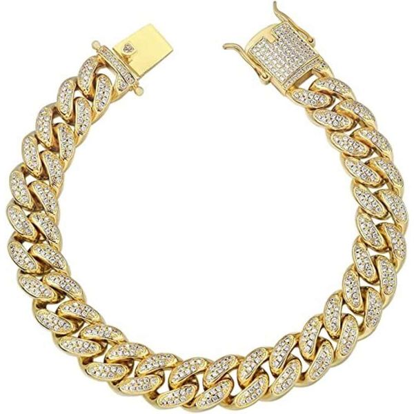 

Wholesale Moissanite Sier Trendy Pendant Cuban Cross Chain For Men Bracelet Custom Jewelry Link Hop Hop Cuban Chain