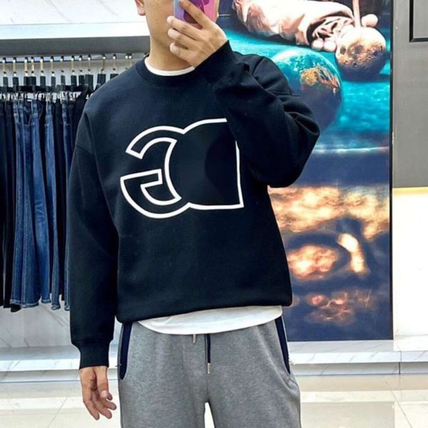 

Designer Sweater Men's Sweatshirt Printed Long Sleeve Tshirt Round Neck Hoodie Men Women Sweaters Casual Pullover Coat 4xl 5xl, Black-6