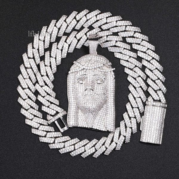 

Wholesale Charm Iced Out Jesus Shape Pendant Sier With Moissanite Diamond For Hiphop Jewelry
