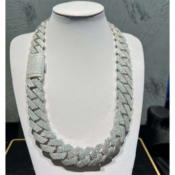 

Kibo Gems Hot Sale 925 Sterling Silver Cuban Link Chain Hip Hop Moissanite Cuban Chain