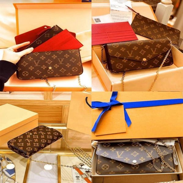 

2023 Designer leather purse spring summer bag women's backpack boom baguette M81911 M82210 shoulder bag envelope luxury handbag single shoulder bag, Damier ebene