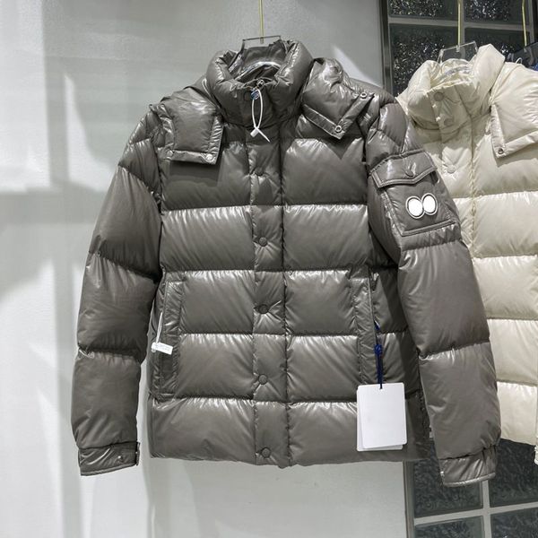 

Luxury designer women down parkas embroidered badge hooded Down jacket winter thickened warm loose puffer jacket bread jacket coat Size