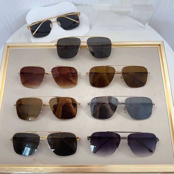 

Mens designer Lunettes de Soleil High quality fashionable women metal pilot oval sunglasses with mirror print pattern casual vacation driving with box Z2012E