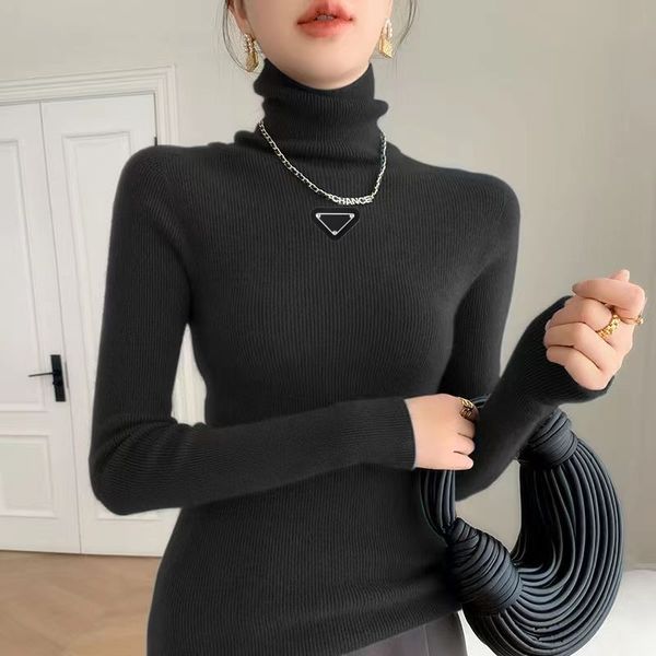 

Sweater women designer sweaters Apparel Tops womens clothes woman High collar pullover Slim Fit Fashion knitted sweater Top Women's Clothing