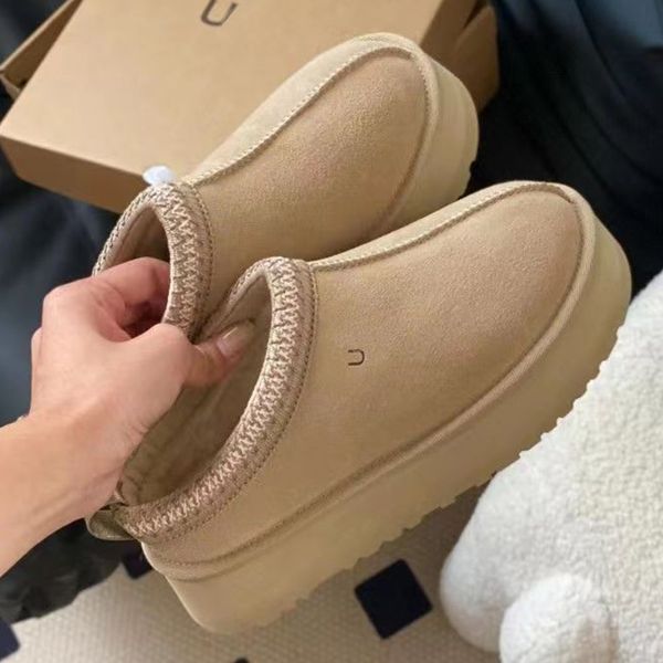 

Designer Tazz Slippers Australia Tasman Slip-on Slides Classical Ultra Mini Platform Boots For Womens Snow Booties Winter Warm Shoes Suede Woolen Fur Ankle Bootes, #color 1
